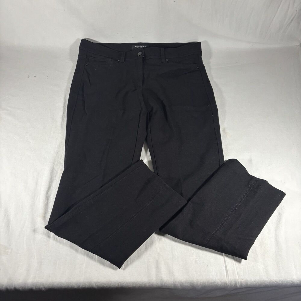 White House Black Market Slim Leg Pants Womens Size 6S Black